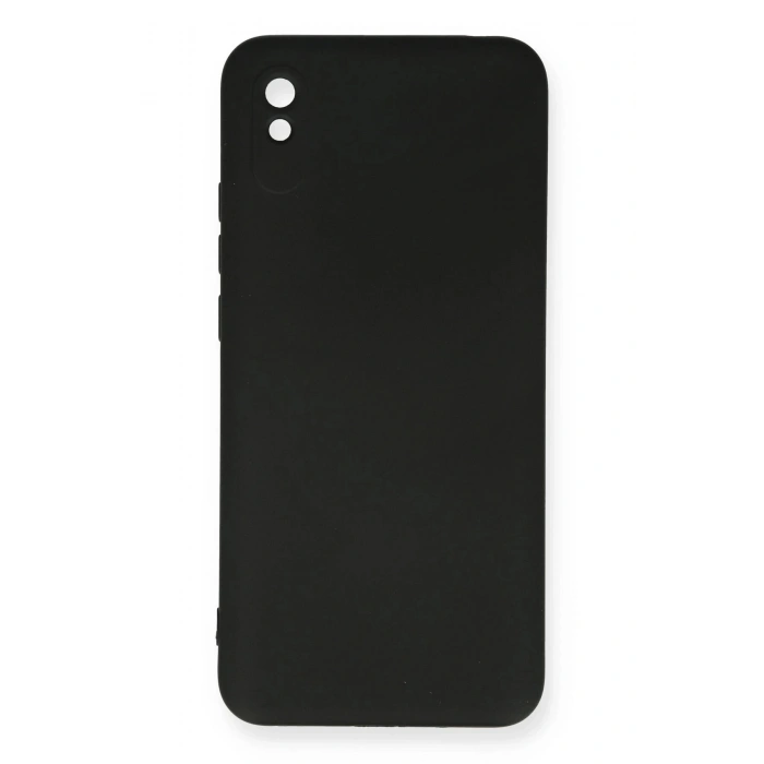Newface Xiaomi Redmi 9A Kılıf Nano içi Kadife Silikon - Siyah