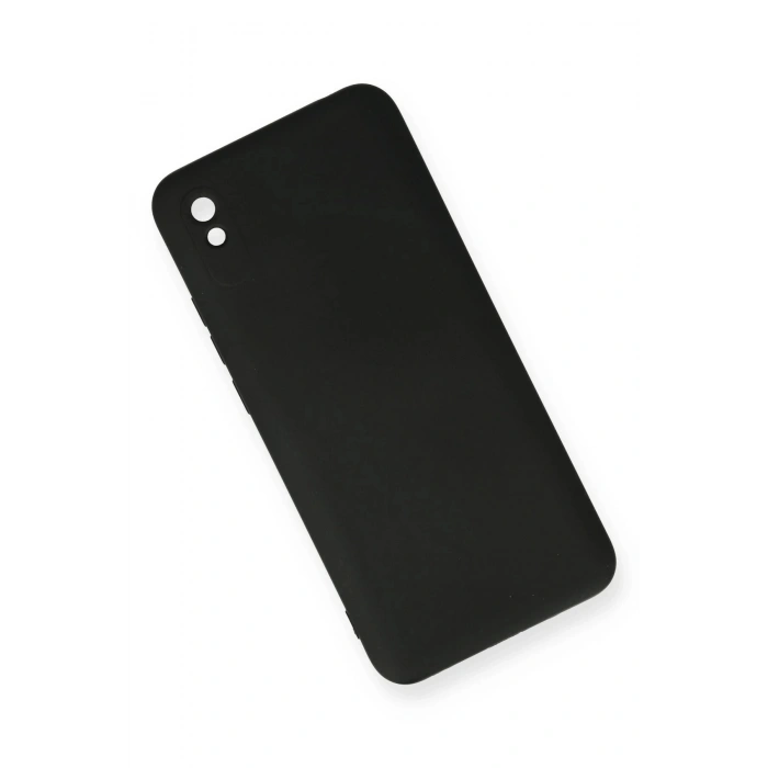 Newface Xiaomi Redmi 9A Kılıf Nano içi Kadife Silikon - Siyah