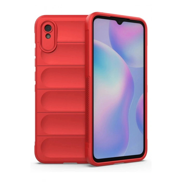 Newface Xiaomi Redmi 9A Kılıf Optimum Silikon - Kırmızı