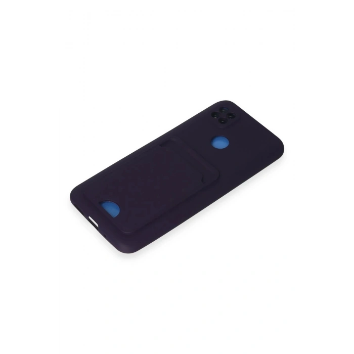 Newface Xiaomi Redmi 9C Kılıf Kelvin Kartvizitli Silikon - Derin Mor