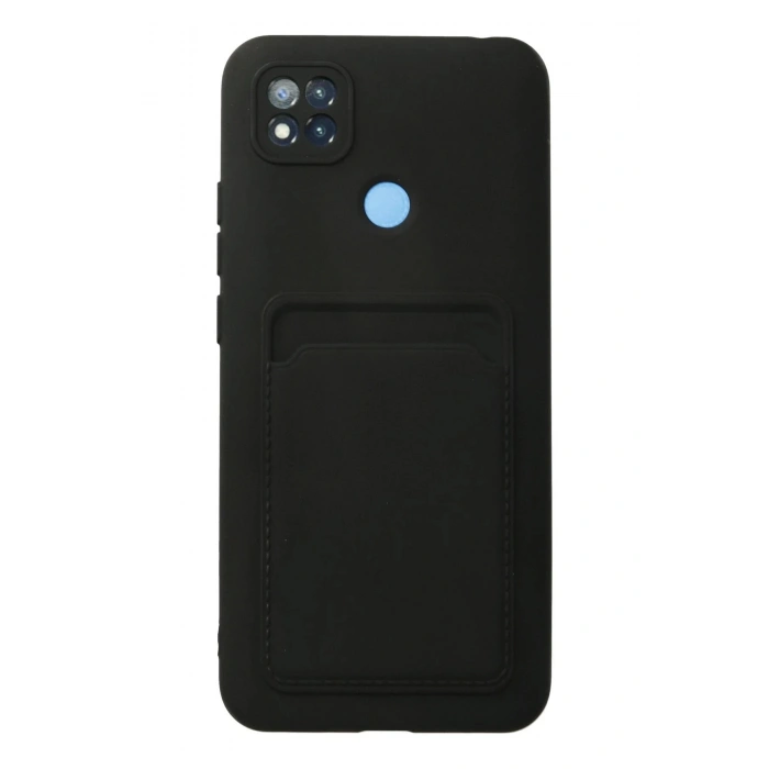 Newface Xiaomi Redmi 9C Kılıf Kelvin Kartvizitli Silikon - Siyah