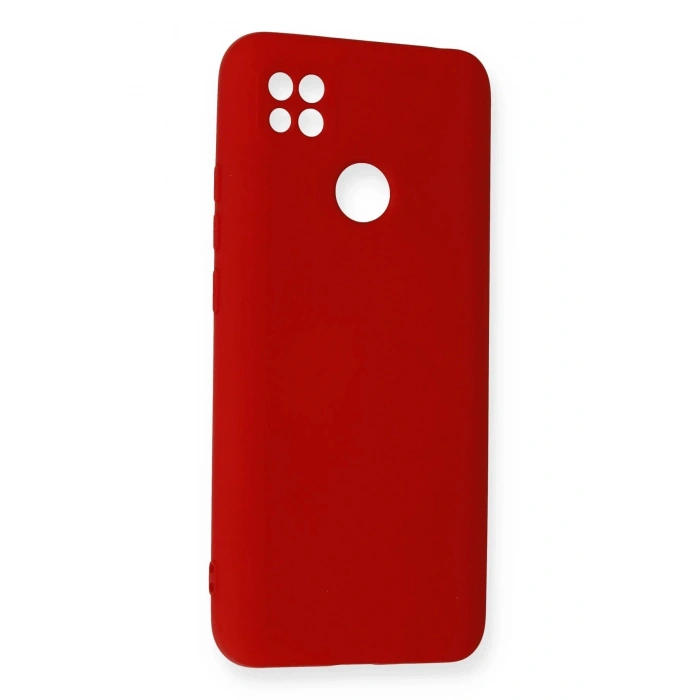 Newface Xiaomi Redmi 9C Kılıf Nano içi Kadife Silikon - Kırmızı