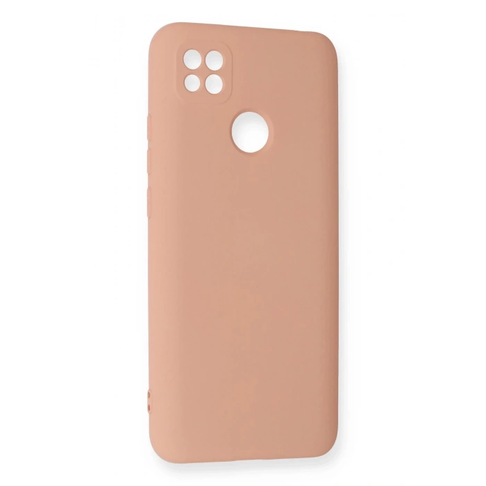 Newface Xiaomi Redmi 9C Kılıf Nano içi Kadife Silikon - Pudra