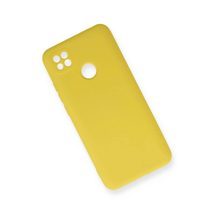 Newface Xiaomi Redmi 9C Kılıf Nano içi Kadife Silikon - Sarı