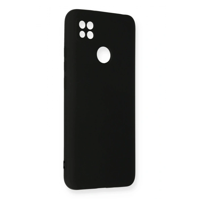 Newface Xiaomi Redmi 9C Kılıf Nano içi Kadife Silikon - Siyah