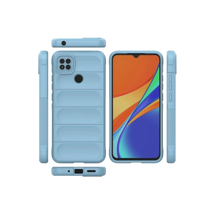 Newface Xiaomi Redmi 9C Kılıf Optimum Silikon - Sky Blue