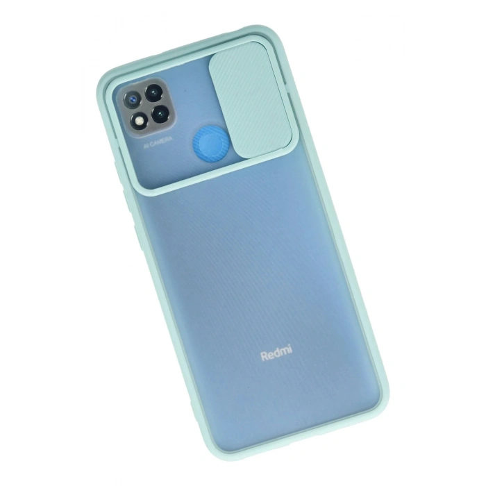 Newface Xiaomi Redmi 9C Kılıf Palm Buzlu Kamera Sürgülü Silikon uaz