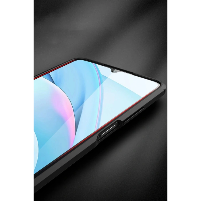 Newface Xiaomi Redmi 9T Kılıf Auto Focus Kapak - Kırmızı