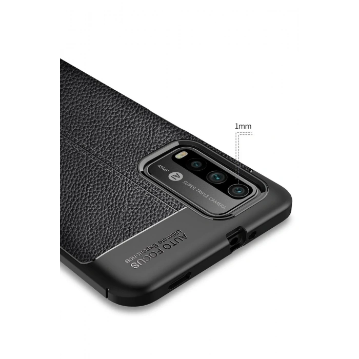 Newface Xiaomi Redmi 9T Kılıf Auto Focus Kapak - Siyah