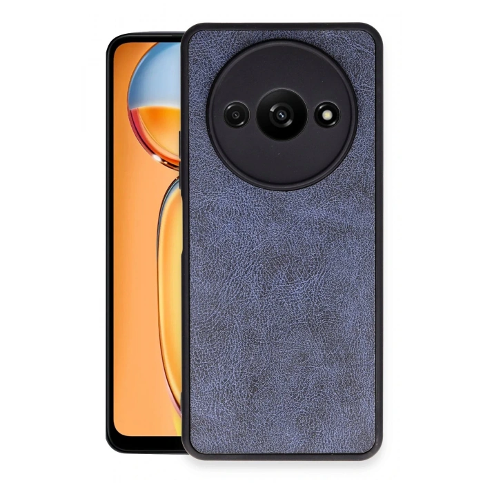 Newface Xiaomi Redmi A3 4G Kılıf Aras Deri Kapak - Lacivert