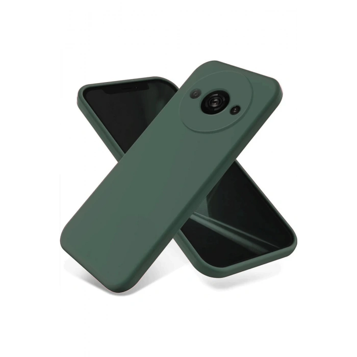 Newface Xiaomi Redmi A3 4G Kılıf First Silikon - Koyu Yeşil