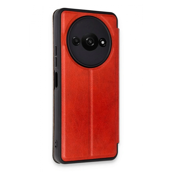 Newface Xiaomi Redmi A3 4G Kılıf Flip Cover - Kırmızı
