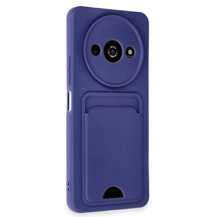 Newface Xiaomi Redmi A3 4G Kılıf Kelvin Kartvizitli Silikon - Lacivert