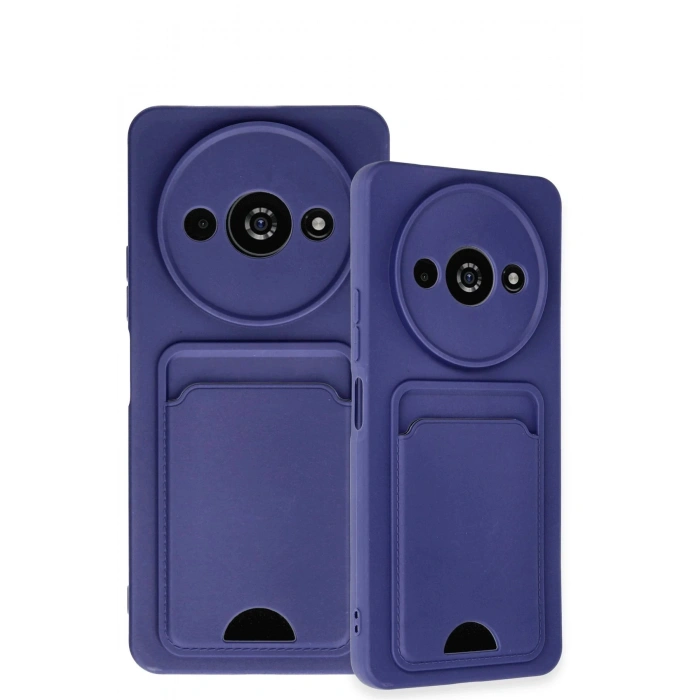 Newface Xiaomi Redmi A3 4G Kılıf Kelvin Kartvizitli Silikon - Lacivert