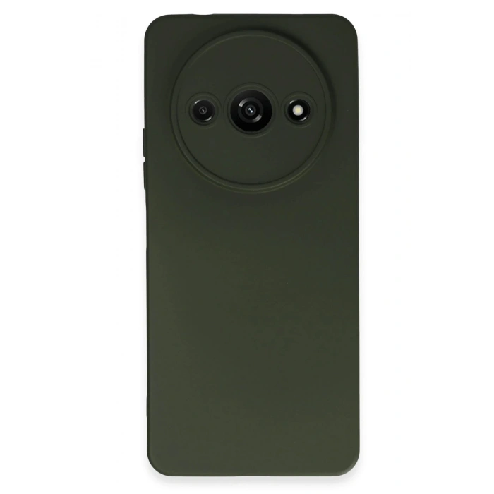 Newface Xiaomi Redmi A3 4G Kılıf Nano içi Kadife Silikon - Koyu Yeşil