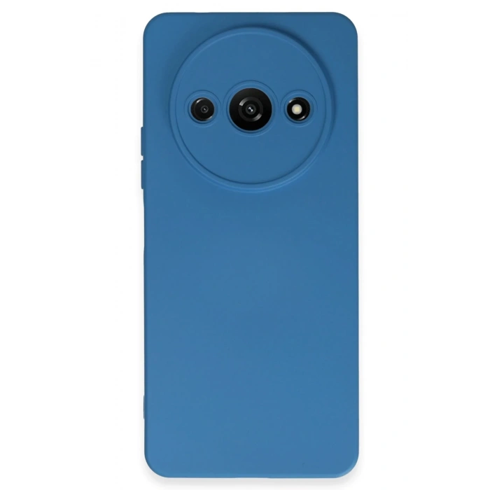 Newface Xiaomi Redmi A3 4G Kılıf Nano içi Kadife Silikon - Mavi