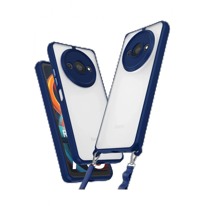 Newface Xiaomi Redmi A3 4G Kılıf Penta Silikon Kılıf - Lacivert