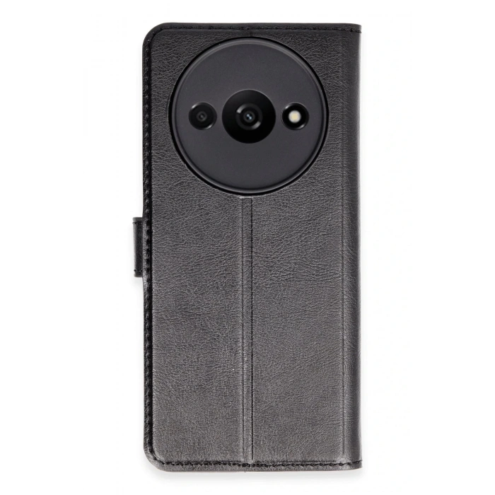 Newface Xiaomi Redmi A3 4G Kılıf Trend S Plus Kapaklı Kılıf - Siyah