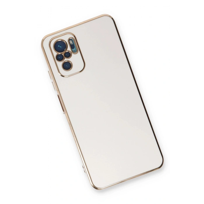 Newface Xiaomi Redmi Note 10 Kılıf Volet Silikon - Beyaz