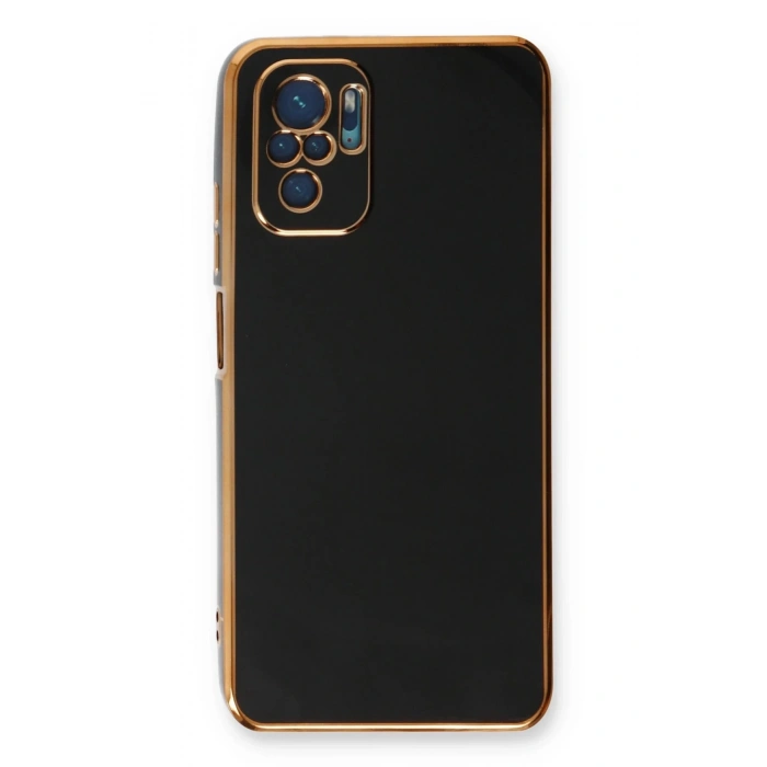 Newface Xiaomi Redmi Note 10 Kılıf Volet Silikon - Siyah