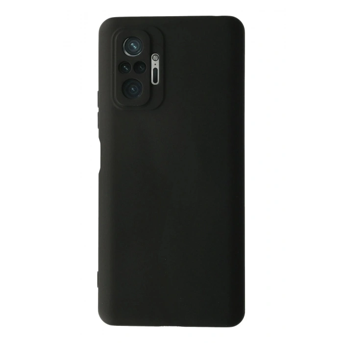 Newface Xiaomi Redmi Note 10 Pro Kılıf Nano içi Kadife Silikon - Siyah