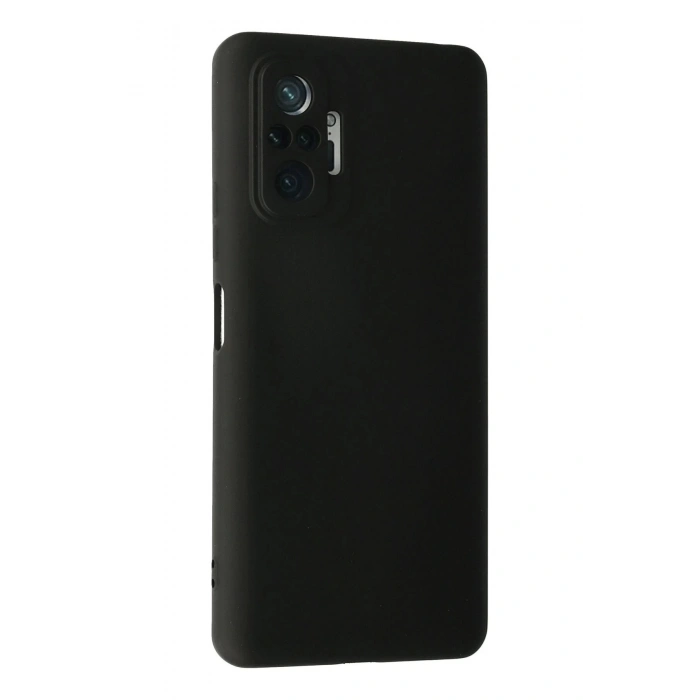 Newface Xiaomi Redmi Note 10 Pro Kılıf Nano içi Kadife Silikon - Siyah