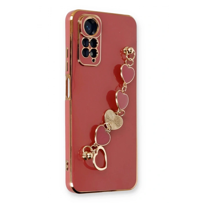 Newface Xiaomi Redmi Note 11 Kılıf Esila Silikon - Kırmızı