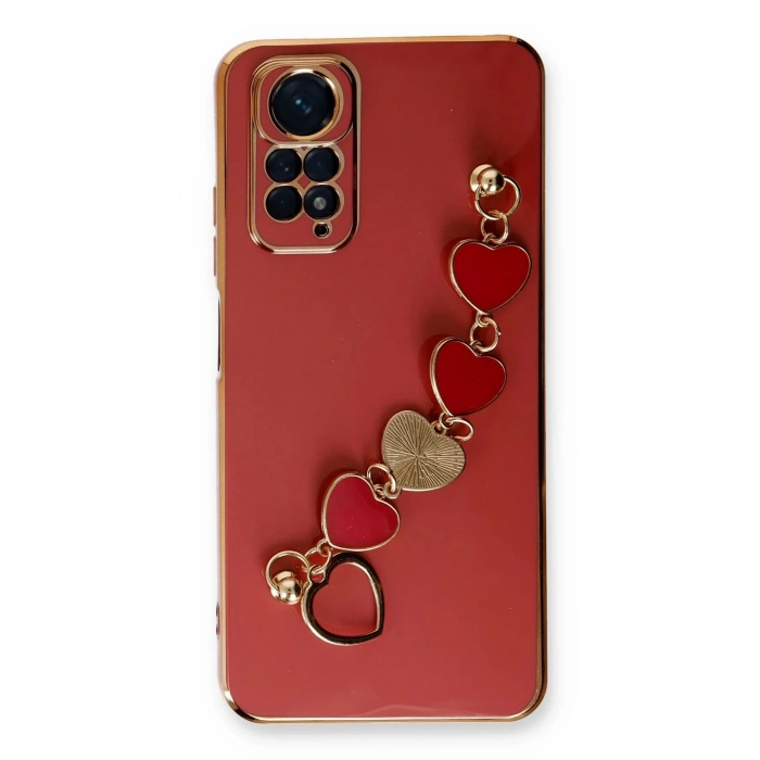 Newface Xiaomi Redmi Note 11 Kılıf Esila Silikon - Kırmızı