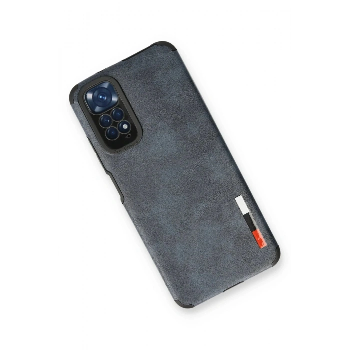 Newface Xiaomi Redmi Note 11 Kılıf Loop Deri Silikon - Lacivert