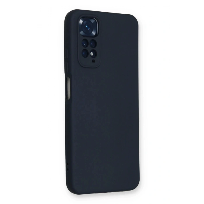 Newface Xiaomi Redmi Note 11 Kılıf Nano içi Kadife Silikon - Lacivert