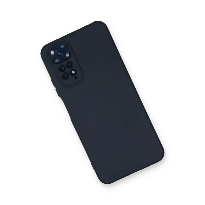 Newface Xiaomi Redmi Note 11 Kılıf Nano içi Kadife Silikon - Lacivert