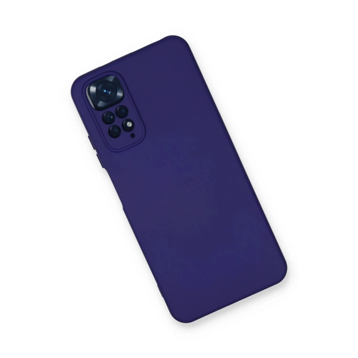 Newface Xiaomi Redmi Note 11 Kılıf Nano içi Kadife Silikon - Mor