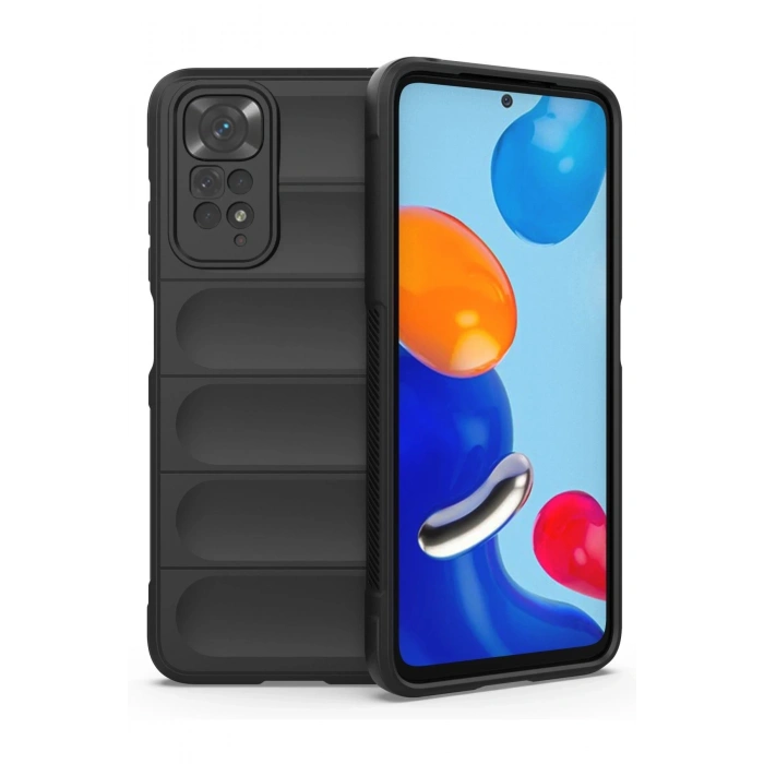 Newface Xiaomi Redmi Note 11 Kılıf Optimum Silikon - Siyah