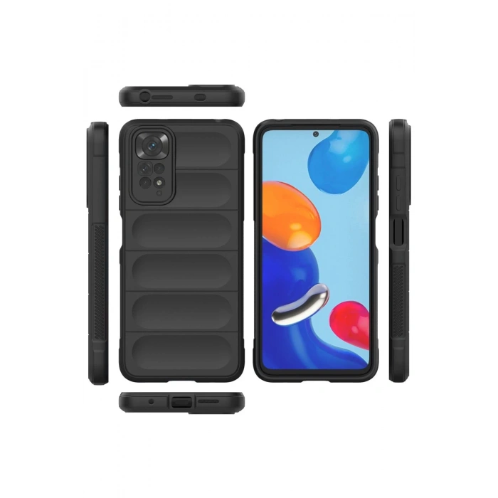 Newface Xiaomi Redmi Note 11 Kılıf Optimum Silikon - Siyah