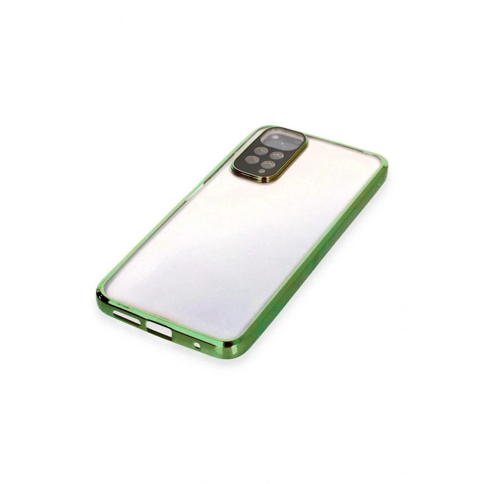 Newface Xiaomi Redmi Note 11 Kılıf Razer Lensli Silikon - Yeşil