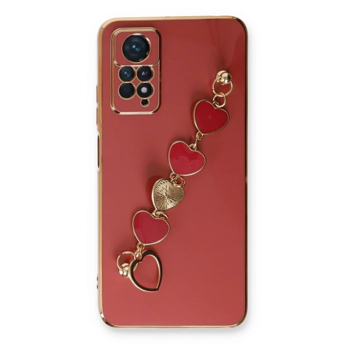 Newface Xiaomi Redmi Note 11 Pro Kılıf Esila Silikon - Kırmızı