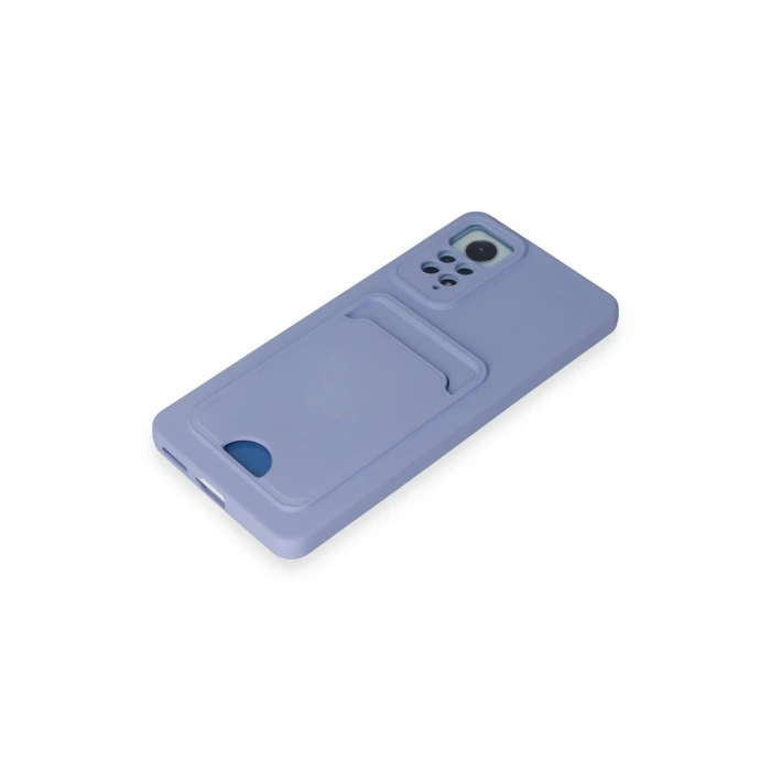 Newface Xiaomi Redmi Note 11 Pro Kılıf Kelvin Kartvizitli Silikon - Lila