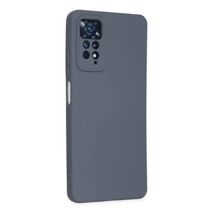 Newface Xiaomi Redmi Note 11 Pro Kılıf Nano içi Kadife Silikon - Gri