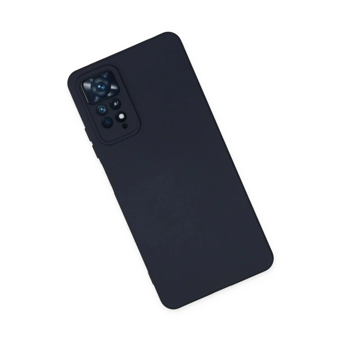 Newface Xiaomi Redmi Note 11 Pro Kılıf Nano içi Kadife Silikon - Lacivert