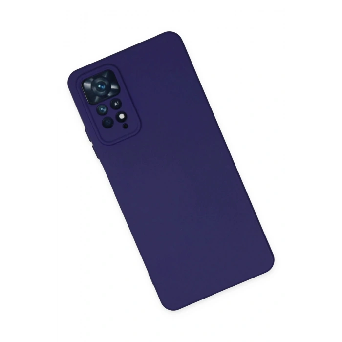 Newface Xiaomi Redmi Note 11 Pro Kılıf Nano içi Kadife Silikon - Mor
