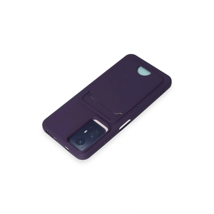 Newface Xiaomi Redmi Note 11S Kılıf Kelvin Kartvizitli Silikon - Derin Mor