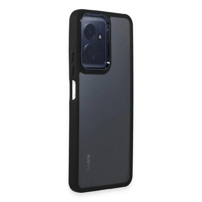 Newface Xiaomi Redmi Note 12 4G Kılıf Dora Kapak - Siyah