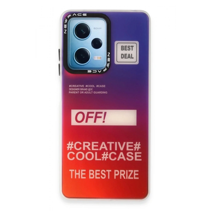 Newface Xiaomi Redmi Note 12 4G Kılıf Estoril Desenli Kapak - Estoril - 9