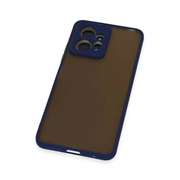 Newface Xiaomi Redmi Note 12 4G Kılıf Montreal Silikon Kapak - Lacivert