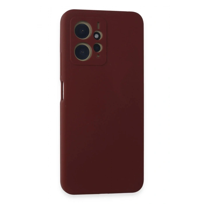 Newface Xiaomi Redmi Note 12 4G Kılıf Nano içi Kadife Silikon - Bordo