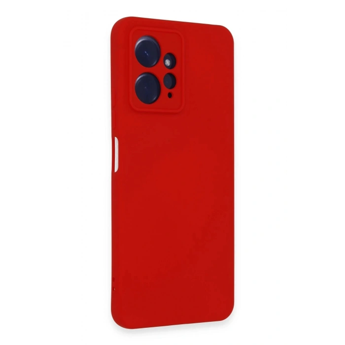 Newface Xiaomi Redmi Note 12 4G Kılıf Nano içi Kadife Silikon - Kırmızı