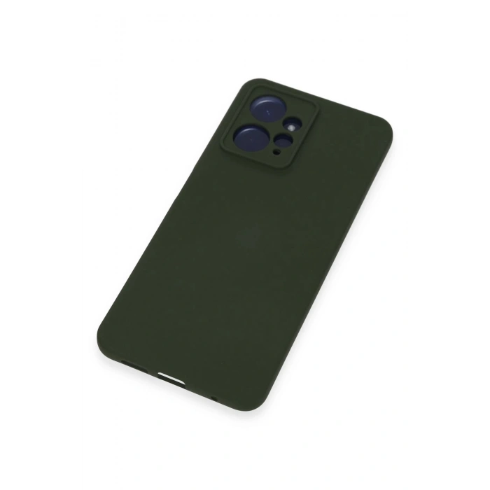 Newface Xiaomi Redmi Note 12 4G Kılıf Nano içi Kadife Silikon - Koyu Yeşil