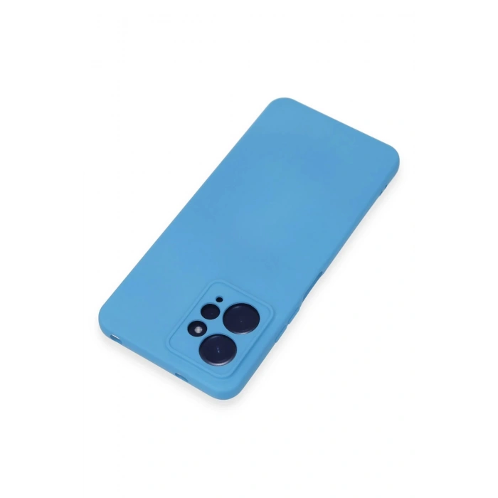 Newface Xiaomi Redmi Note 12 4G Kılıf Nano içi Kadife Silikon - Mavi