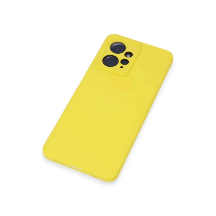 Newface Xiaomi Redmi Note 12 4G Kılıf Nano içi Kadife Silikon - Sarı