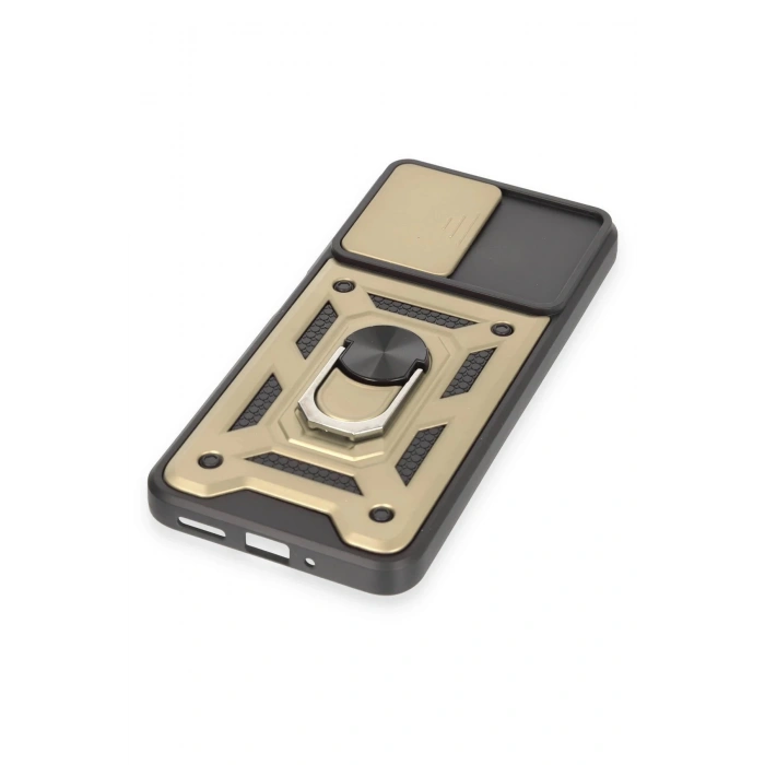 Newface Xiaomi Redmi Note 12 4G Kılıf Pars Lens Yüzüklü Silikon - Gold